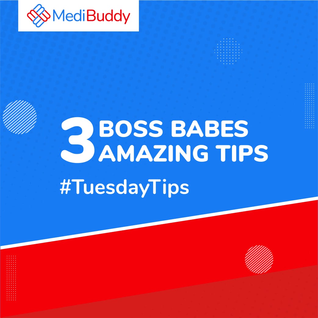 MediBuddyapp's tweet photo. Listen to the ladies! Here are some easy health tips that you can incorporate into your day!

#MediBuddy #YourHealthBuddy #AmazingTips #TuesdayTips #BOSS #WomensDay https://t.co/xzVdLrKJx3