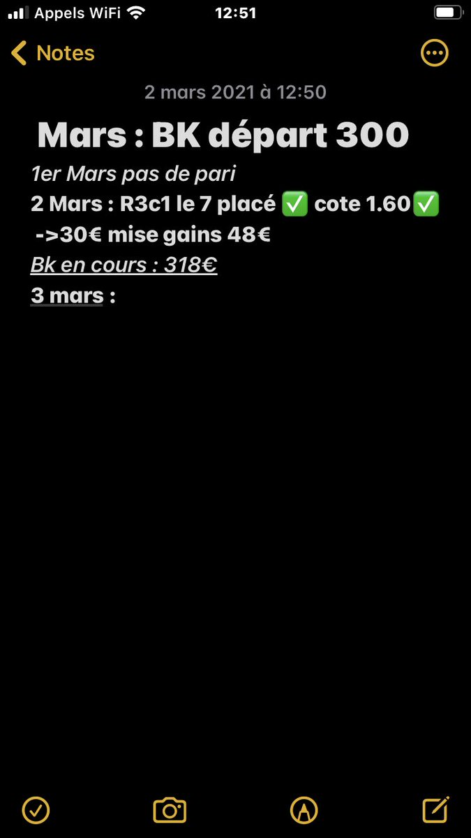 TurfPhenomene's tweet photo. #unJourAuxCourses #PMU #PariHippique #chevalDuJour #RueDesTurfistes #Pmu_Hippique  cheval du jour validé ✅ cote à 1,60 ✅ on poursuit dès demain à Vincennes, cheval déjà repéré, restez co on mettra sur le site ce soir et Twitter demain. https://t.co/Mrn6RAA5TE