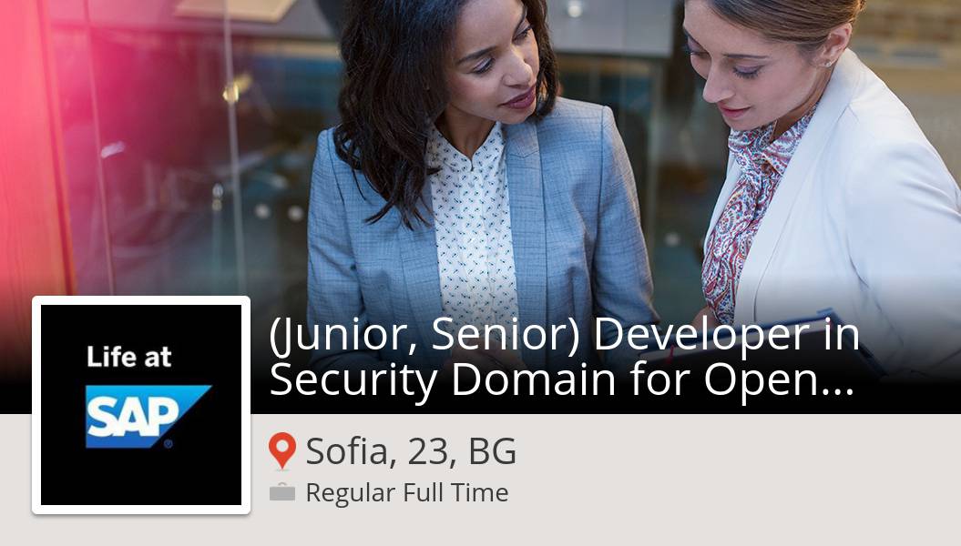 gkoIov's tweet photo. (#Junior, Senior) Developer in #Security Domain for Open Source Project Gardener (#job) wanted in #Sofia23BG. #SAP https://t.co/dK4yAd89vD #JobsAtSAP https://t.co/mMjzKiPcRV
