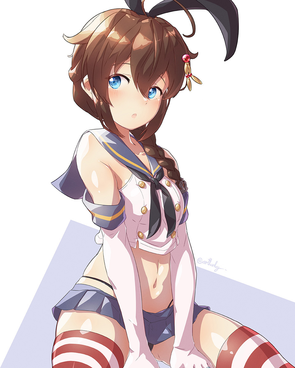 時雨(艦これ) ,島風(艦隊これくしょん) 「島風型時雨 #艦これ #時雨 
https://t.co/wAiIX0DyVG 」|アーサー⚓🇬🇧のイラスト