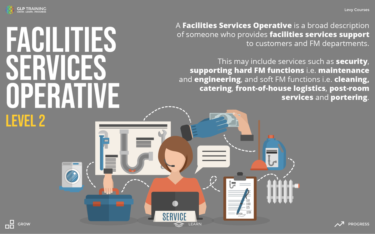 A Facilities Services Operative is a broad description of someone who provides facilities services support to customers and FM departments. 

Find out more @glptraininguk or glptraining.co.uk 

Full post content instagram.com/p/CL6mRu5J0mu/