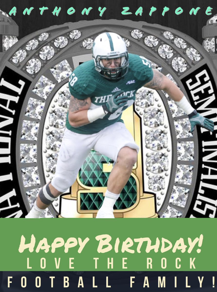 PSteel78's tweet photo. Happy Birthday to @SRURockFB All PSAC LB Alum @TonyZappon_E ๐๐๐ #HBD #RockLBs #RockD #Relentless #HitStick #Family https://t.co/zfGTocpxpl