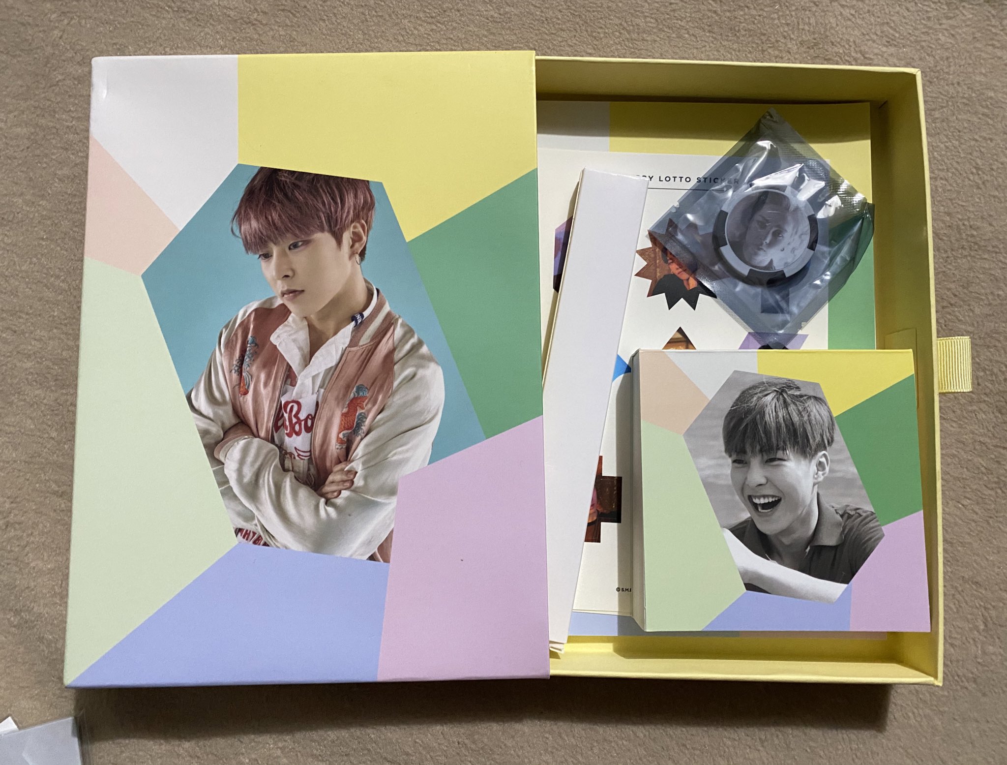 EXO 『LOTTO』EXO直筆サイン 買い誠実 exo xiumin ラッキーボックス