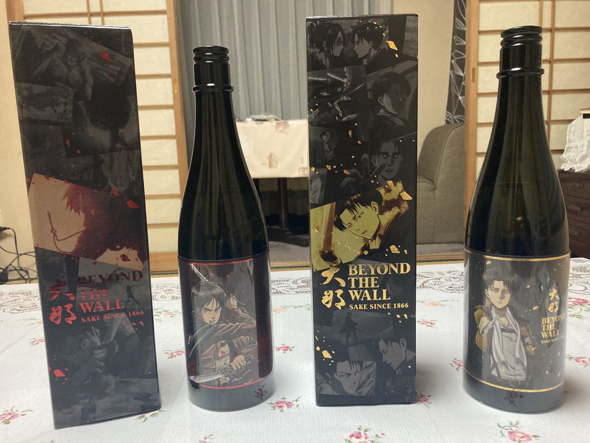 いしめぐ 進撃の巨人コラボの日本酒 エレンとリヴァイモデル 気になるな 程度だったんだけど 酒屋行ったら置いてあったのでつい コチラ品種がね 大那 ダイナ なの 深い
