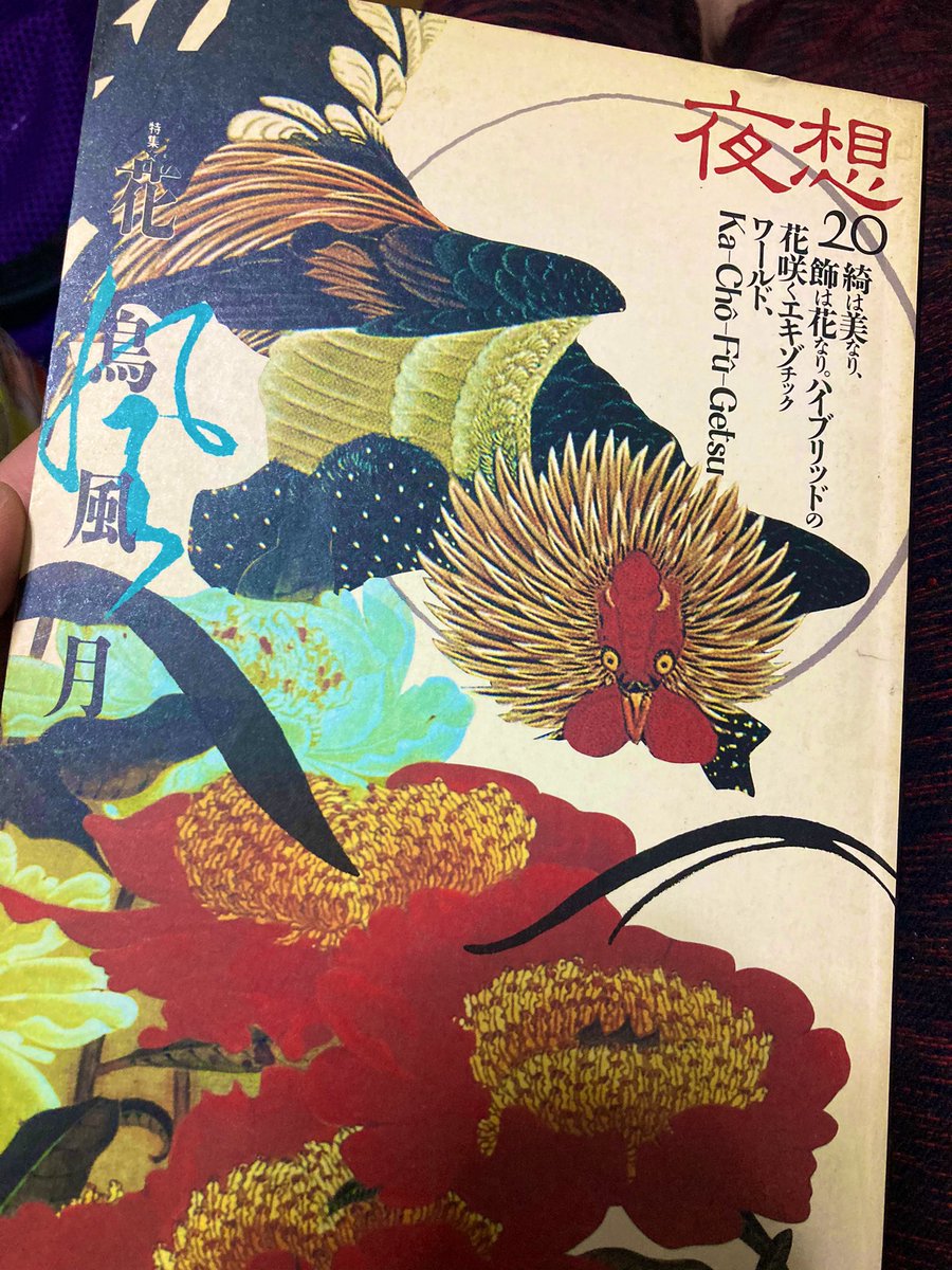 昨日動植綵絵の話になったからかつて多分日本で知られてなかった伊藤若冲の特集をちゃんとしたであろう夜想の花鳥風月を出して読んでるタルコフスキー好きっ!って書いてあって色んなことがどうでも良くなってしまったϵ( 'Θ' )϶
この時代にしか載せられないようなことばっかり載ってるけど本当良い雑誌 