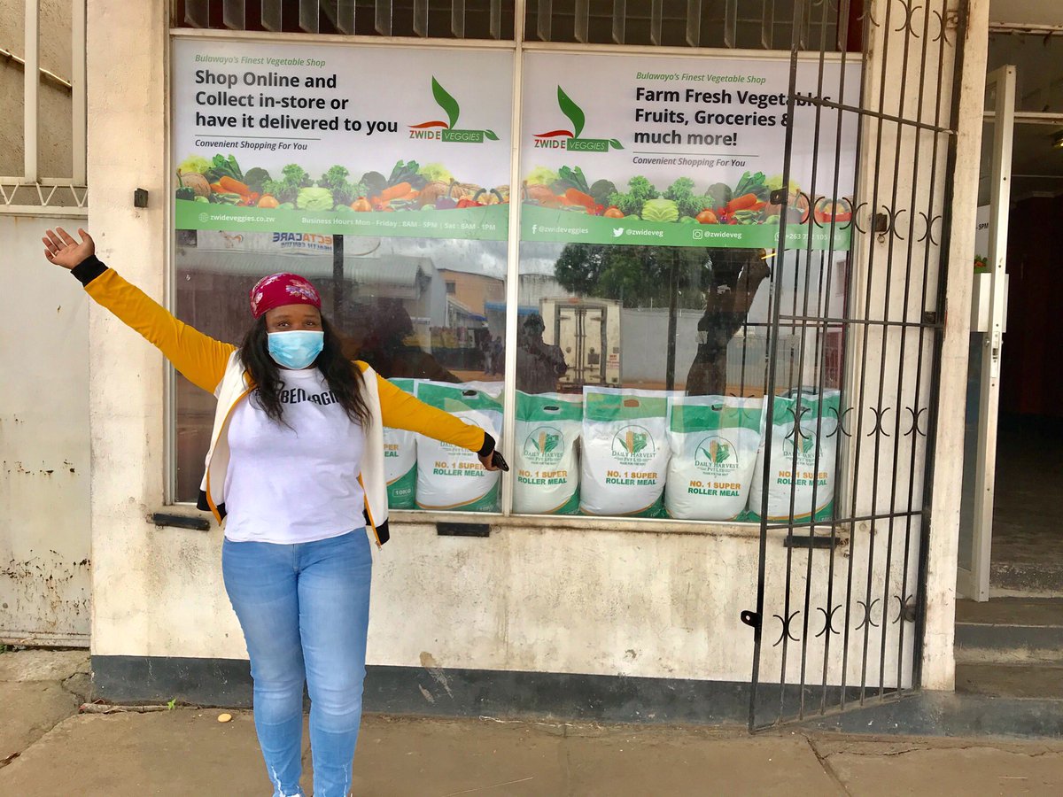 EmmaNxumalo's tweet photo. #ZwideVeggies now has a home, No 54 George Silundika and 4th street! You can still have your orders delivered to your loved ones or have them come to the shop! Thank you for the love and support
#Farmers&amp; #Suppliers come through hey #NguniPrincess #Bulawayo https://t.co/WVXUSUBVjC