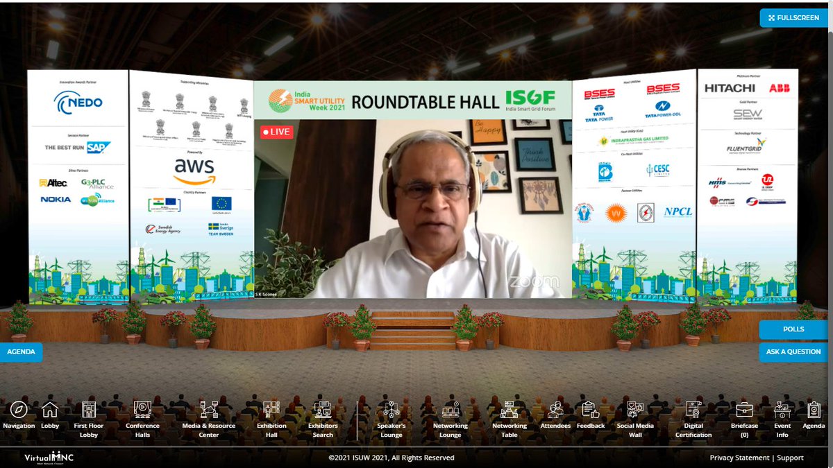 ISUW_India's tweet image. SK Soonee, Advisor, POSOCO is sharing his thoughts on Roundtable- Action Plan for Feasibility Study of Identified Interconnections and Market Design for Interconnected Power Markets #SmartEnergy #SmartMobility #SmartCities #CrossBorderTrading

Tag: @sksoonee @PosocoIndia