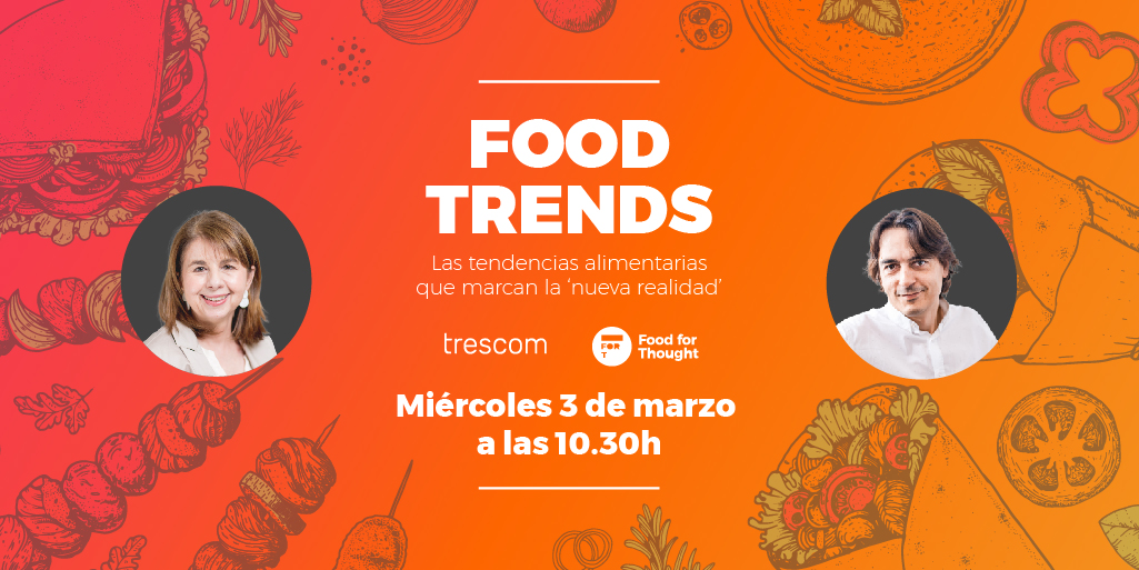 Menos de 24h para el evento #FoodTrends donde analizaremos cómo ha afectado el COVID19 a nuestra forma de alimentarnos. 

Mañana a las 10:30 todos conectados aquí 👉 bit.ly/FOOD_TRENDS