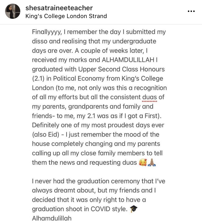 Maleka_SM's tweet photo. 2/2 • U N I V E R S I T Y 🎓

Here’s the back story behind the degree😅 @shesatraineeteacher on IG ✨ 

https://t.co/59BU1GbwaD

#kcl #kclgrad #2020grad #university #classof2020 #impostersyndrome #university #wideningparticipation https://t.co/oF1L38PyVe