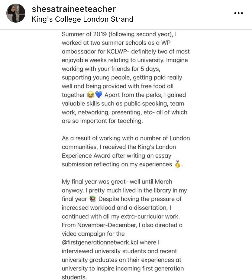 Maleka_SM's tweet photo. 2/2 • U N I V E R S I T Y 🎓

Here’s the back story behind the degree😅 @shesatraineeteacher on IG ✨ 

https://t.co/59BU1GbwaD

#kcl #kclgrad #2020grad #university #classof2020 #impostersyndrome #university #wideningparticipation https://t.co/oF1L38PyVe
