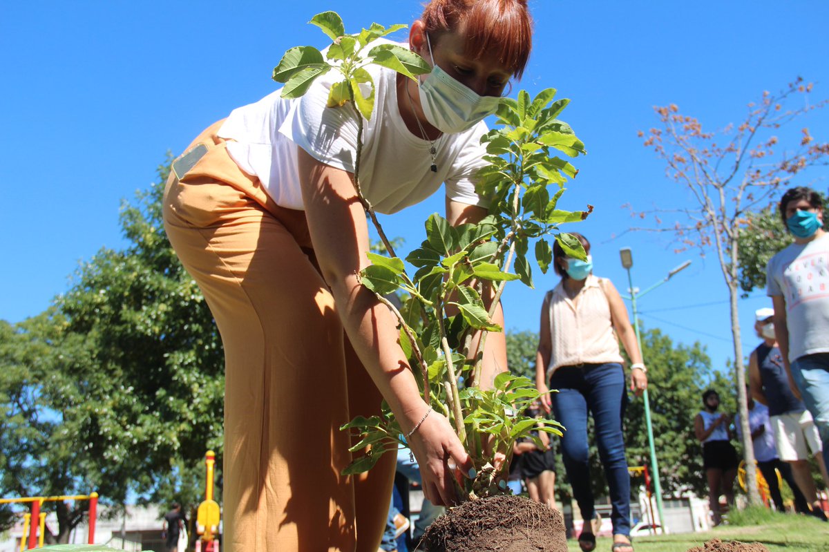 MunicipioLdeZ's tweet photo. Nueva jornada del Programa Sembrando Memoria, donde plantamos árboles en conmemoración de los vecinos y vecinas desaparecidos en la última dictadura militar. https://t.co/337VwDFxWu