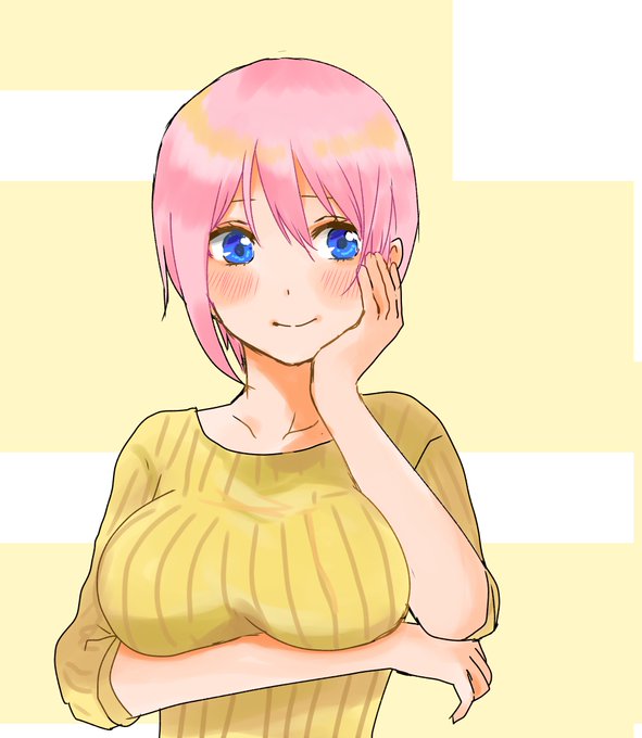 このさんがTwitterに投稿した中野一花(五等分の花嫁)のイラスト。