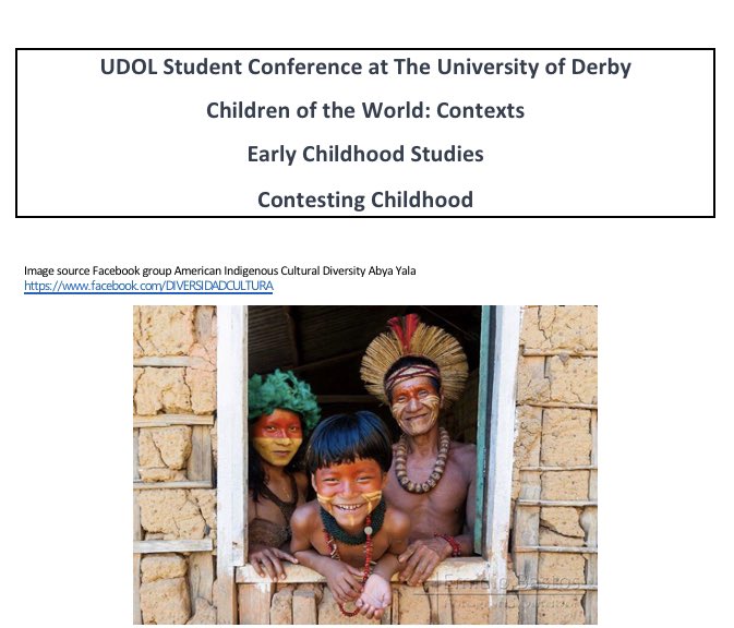 On Saturday 20th March at 1pm our first cohort of #EarlyChildhoodStudies <a href="/DerbyUniOnline/">DerbyUniOnline</a> students will be presenting at their ‘Contesting Childhood Conference’. We can’t wait &amp; neither can the audience of staff &amp; students both here &amp; at Mediterranean College 🌟 <a href="/derbyunistudent/">Derby Uni Students</a>