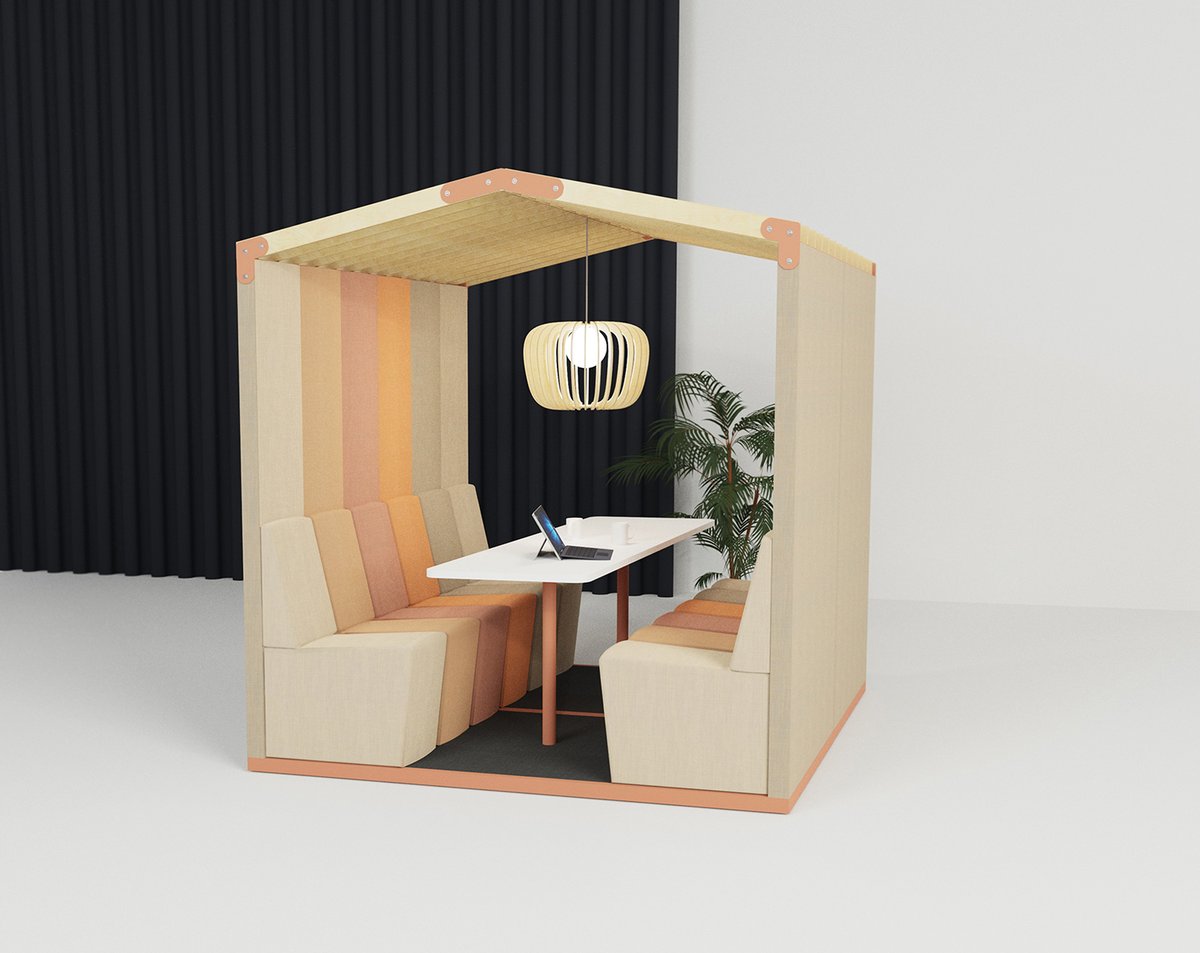 Introducing 'Bodyn'. 
Providing stylish shelters in open plan layouts, these individual pods offer a space to meet, relax or focus. Available in a wide array of finishes and styles.
sixteen3.co.uk/products/bodyn