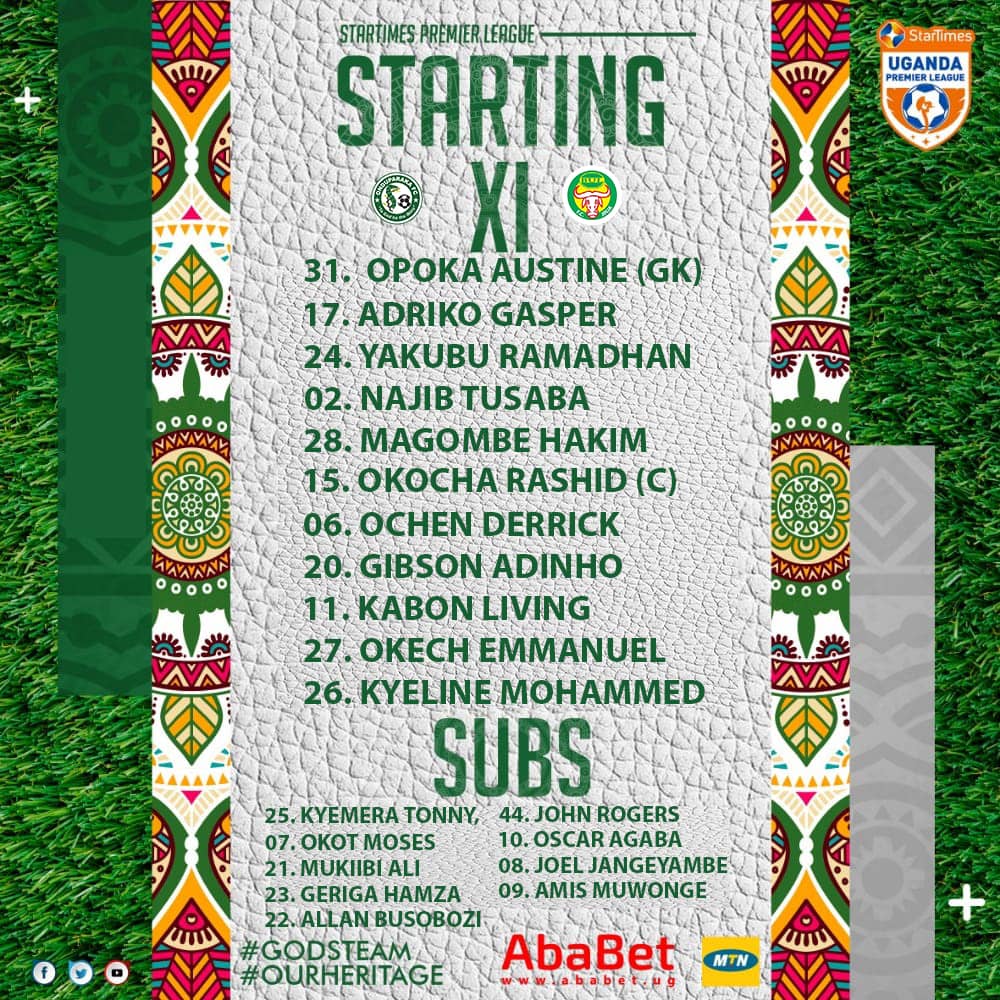 Here are the boys set to face Bul FC
#ONDUBUL