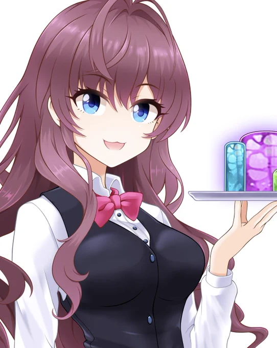 飲み物?を配膳するウエイター 
#一ノ瀬志希 