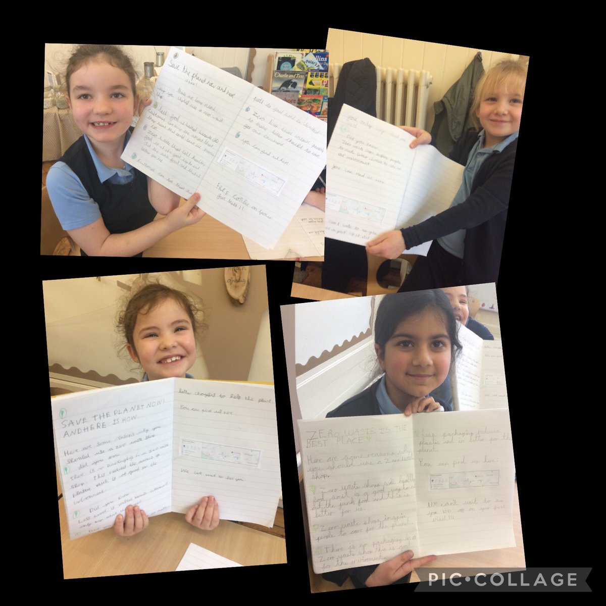 ClythaPrimary's tweet photo. Busy creating some leaflets to persuade customers to come to our Zero Waste Shop in Blwyddyn Dau. Some very persuasive arguments and we have even offered a few incentives. Apparently we’re offering free coffee with your first order ☕️ @EAS_LLCEnglish @voice21oracy #FedInFacts https://t.co/ugyvLnUfbB