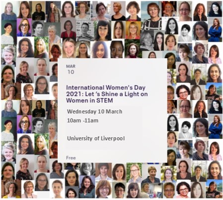 Join <a href="/livuniphyssci/">School of Physical Sciences</a> to celebrate International Women's Day 2021: 'Let’s Shine a Light on Women in STEM' with guest speaker Prof Luisa Torsi on Wed 10 March 2021 10-11am. Book eventbrite.co.uk/e/internationa…? <a href="/womeninstemsoc/">UoL Women in STEM society</a> <a href="/UoLWomeninMaths/">UoL Women in Mathematical Sciences</a> <a href="/LivMathsSchool/">University of Liverpool 16-19 Maths School</a> <a href="/livuniphysics/">University of Liverpool Physics</a>