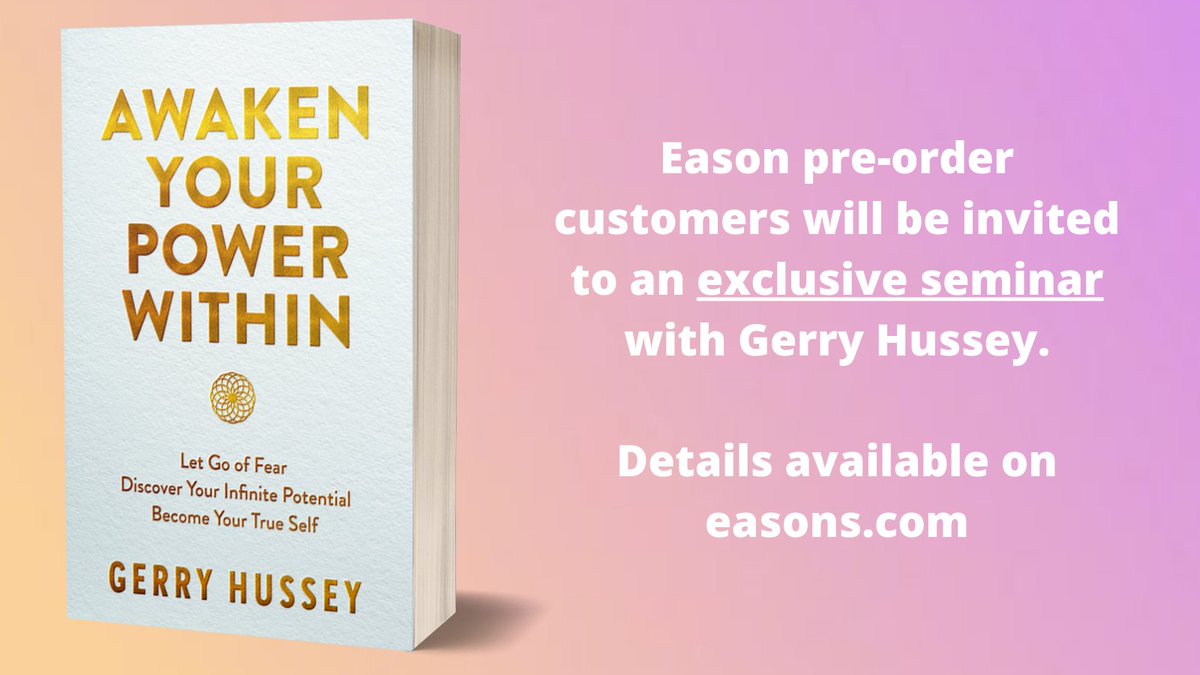 Hachette Ireland Pre Order Awaken Your Power Within The First Book By Soul Space Founder Gerryhussey From Easons To Receive An Exclusive Invitation To An Online Seminar With Gerry Full Details Hachette Ireland Pre Order Awaken Your Power Within The First Book By Soul Space Founder Gerryhussey From Easons To Receive An Exclusive Invitation To An Online Seminar With Gerry Full Details