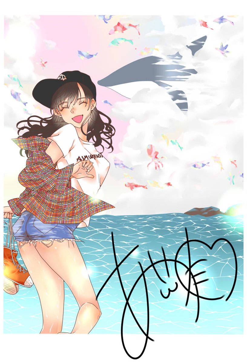 _ahirumt's tweet photo. 今更ですがあいみんのオンライントークショー楽しかったです😭🙏💖
イラスト2部で入賞しました！ありがとうございます…！
サイン欲しかった！��
#aimoriginal #R4G https://t.co/vy1lLtLjxv