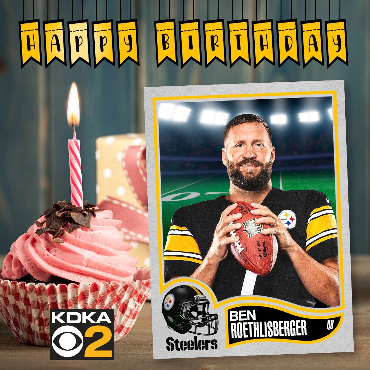   HAPPY BIRTHDAY, BIG BEN!  Share to wish Steelers QB Ben Roethlisberger a happy 39th birthday! 