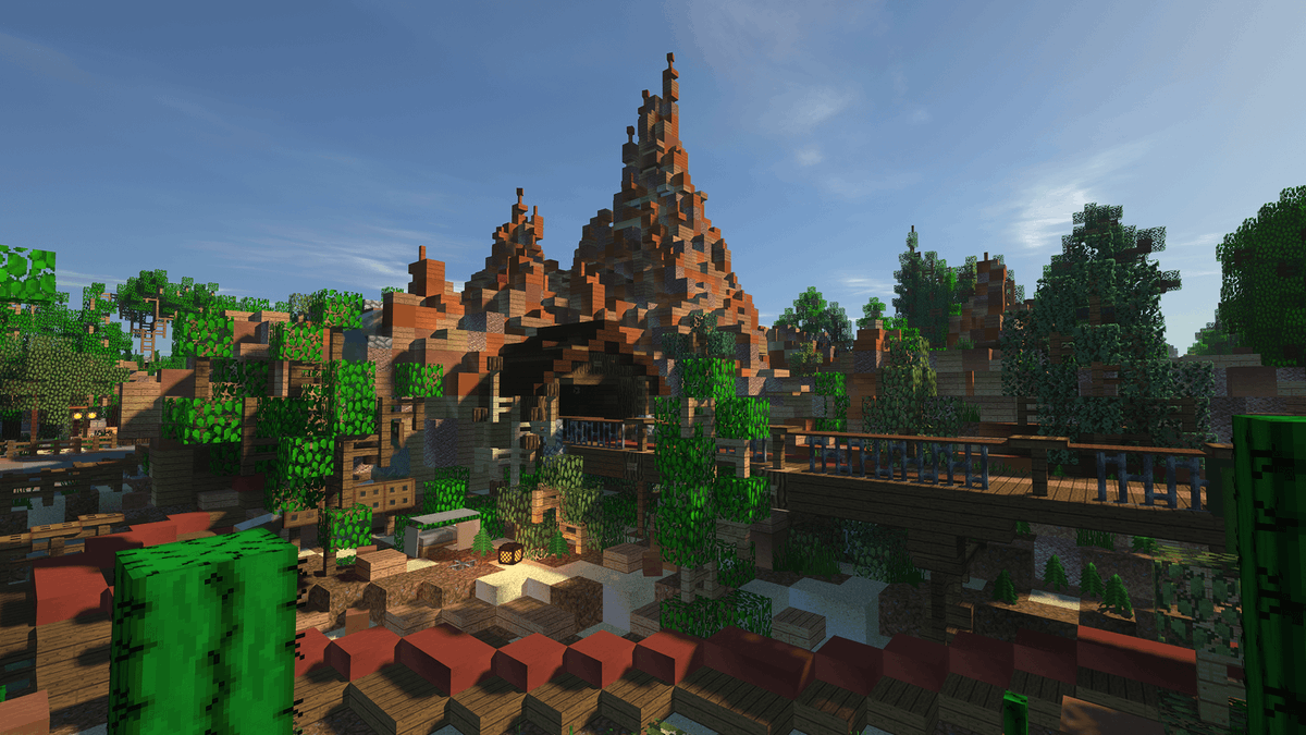 MinecraftParks's tweet photo. Dash in and out of craggy caverns and rumble through an old mine aboard a speeding train.

Join the wildest ride in the wilderness at /warp dl/btm https://t.co/2vyfqWLtef