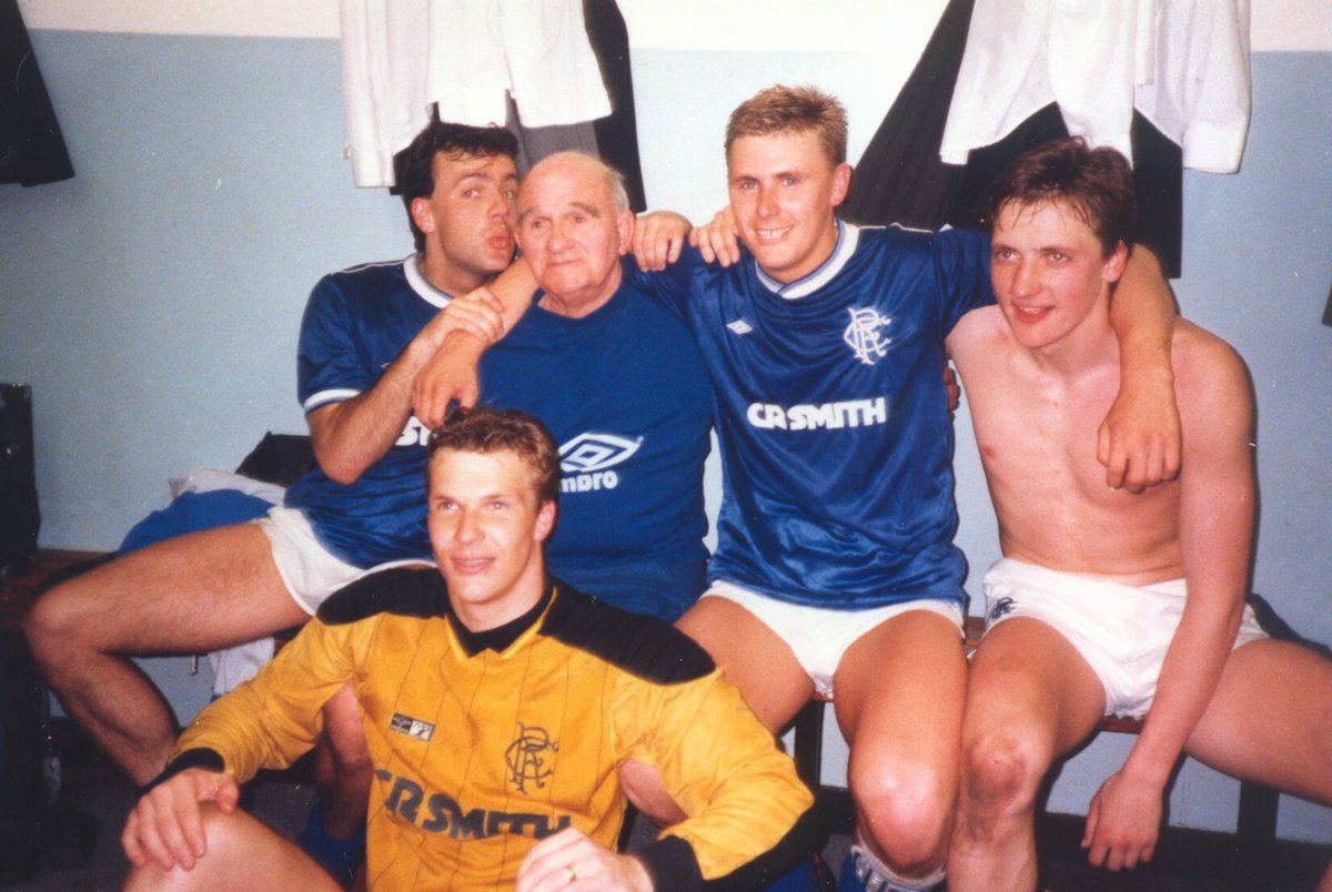 Pics from Rangers dressing room at Pittodrie league win 1987