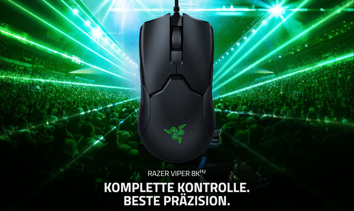 shadesofmett's tweet photo. 8000 Hz - Die #Razer Viper 8k hebt #Gaming auf ein neues Level - https://t.co/0pIH1ilXS0 #GamingMaus #GamingPeripherie #HyperPolling #Maus #PC #Peripherie #Viper8k https://t.co/KlV3h5J13W