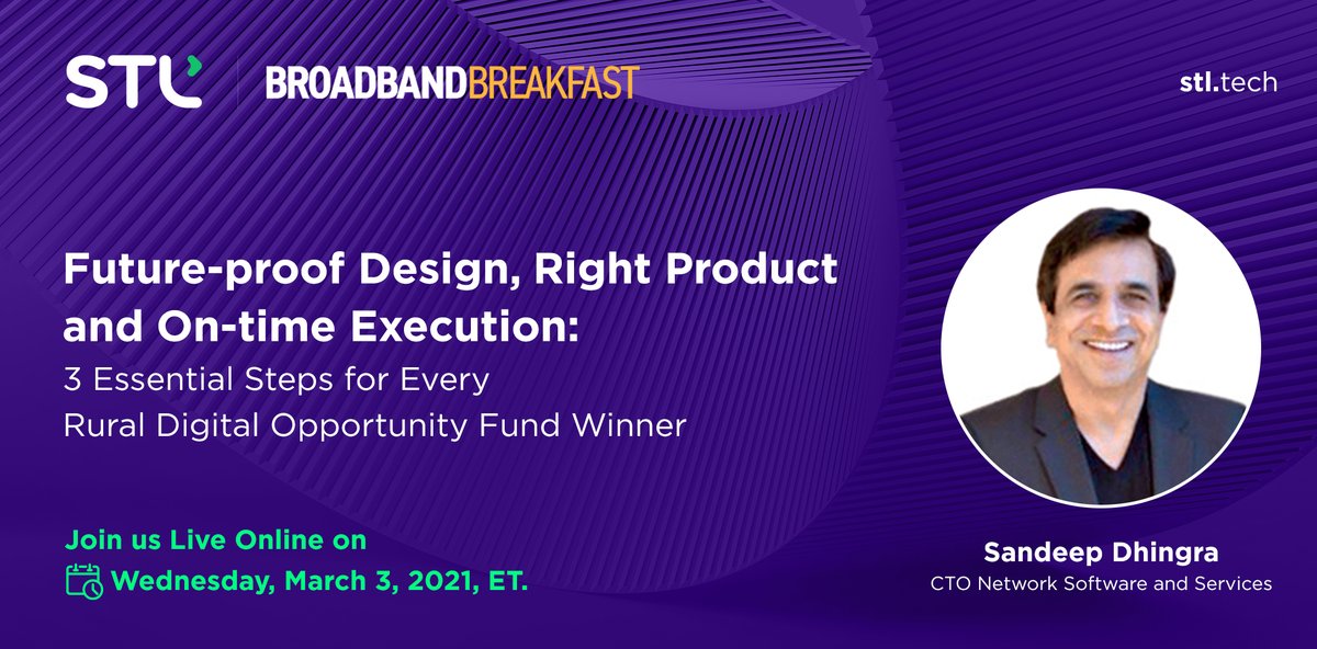 STL_Tech's tweet photo. #RDOF projects will play a critical role in digital and connected America.  Join us as enablers working on RDOF projects will speak about their plans for both fiber and wireless network delivery.

Register for the online event here: https://t.co/yPC32001mq

#DigitalAmerica https://t.co/A3pFOtVRxJ