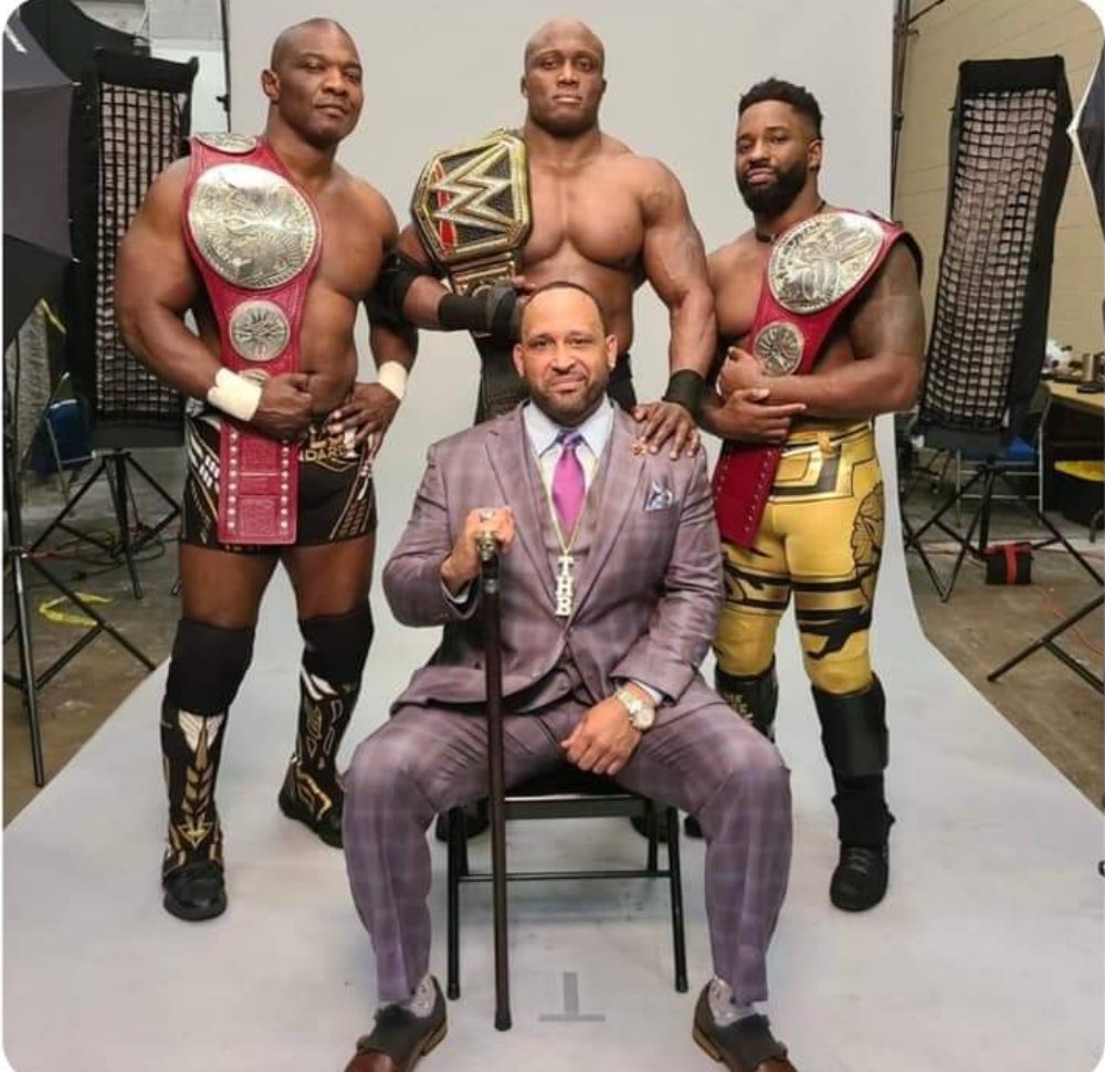 This is what rights with the world today ✊✊ #TheHurtBusiness is what's best for business. The vision of the Most Valuable Player in the game surrounding himself with Golden talent. Thankyou @wwe