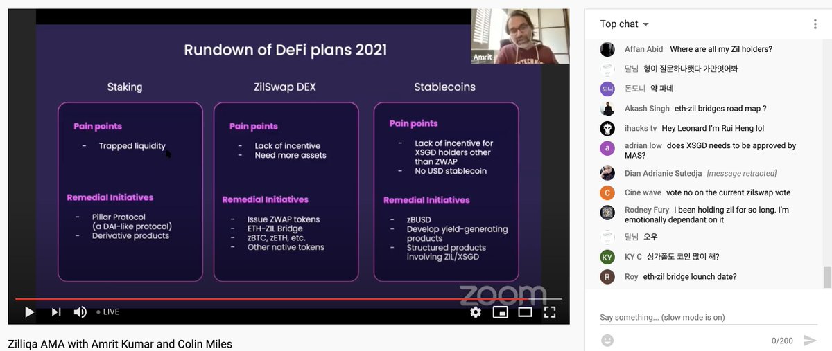 AparnaNR's tweet image. Amrit @maqstik is talking #DeFi plans, @zilswap_io, our focus areas for 2021 and lots more RIGHT NOW. Don't forget to join and leave us your questions here: 

youtube.com/watch?v=77PbFM… 

@zilliqa #ProgressWithZIL $ZIL  #crypto #blockchain #AMA 🚀🚀