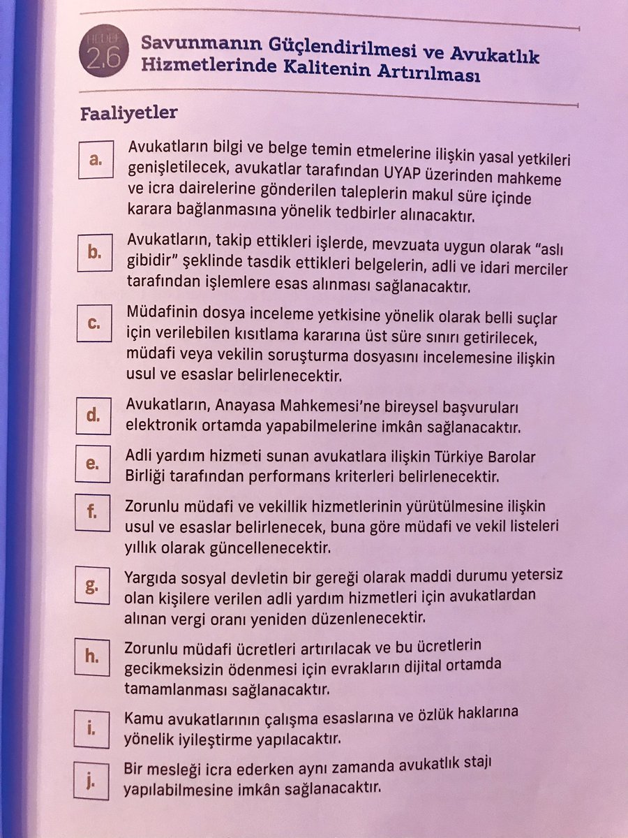 #İnsanHaklarıEylemPlanı’nda “Savunmanın Güçlendirilmesi, Avukatlık Hizmetlerinde Kalitenin Artırılması” hedefinde;

“Bir mesleği icra ederken aynı zamanda #avukatlıkstajı yapılabilmesine imkan sağlanacağı”yer almıştır.

Hukuk mezunu memur vd meslekleri icra edenlere hayırlı olsun