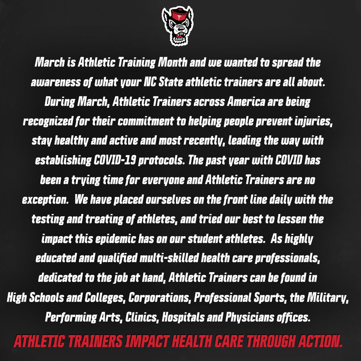 NCSU Sports Medicine tweet media