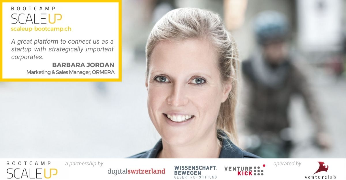 venturelab_ch's tweet photo. For startups in Industrial Tech, Mobility &amp; Smart Cities: Connect with strategically important corporates, as did Barbara Jordan of @Ormera3. The Scale up Bootcamps introduce high-growth startups to industry leaders.
Apply now: https://t.co/od4fXLypHv
#ScaleUpBootcamp https://t.co/Pk5URAopUM