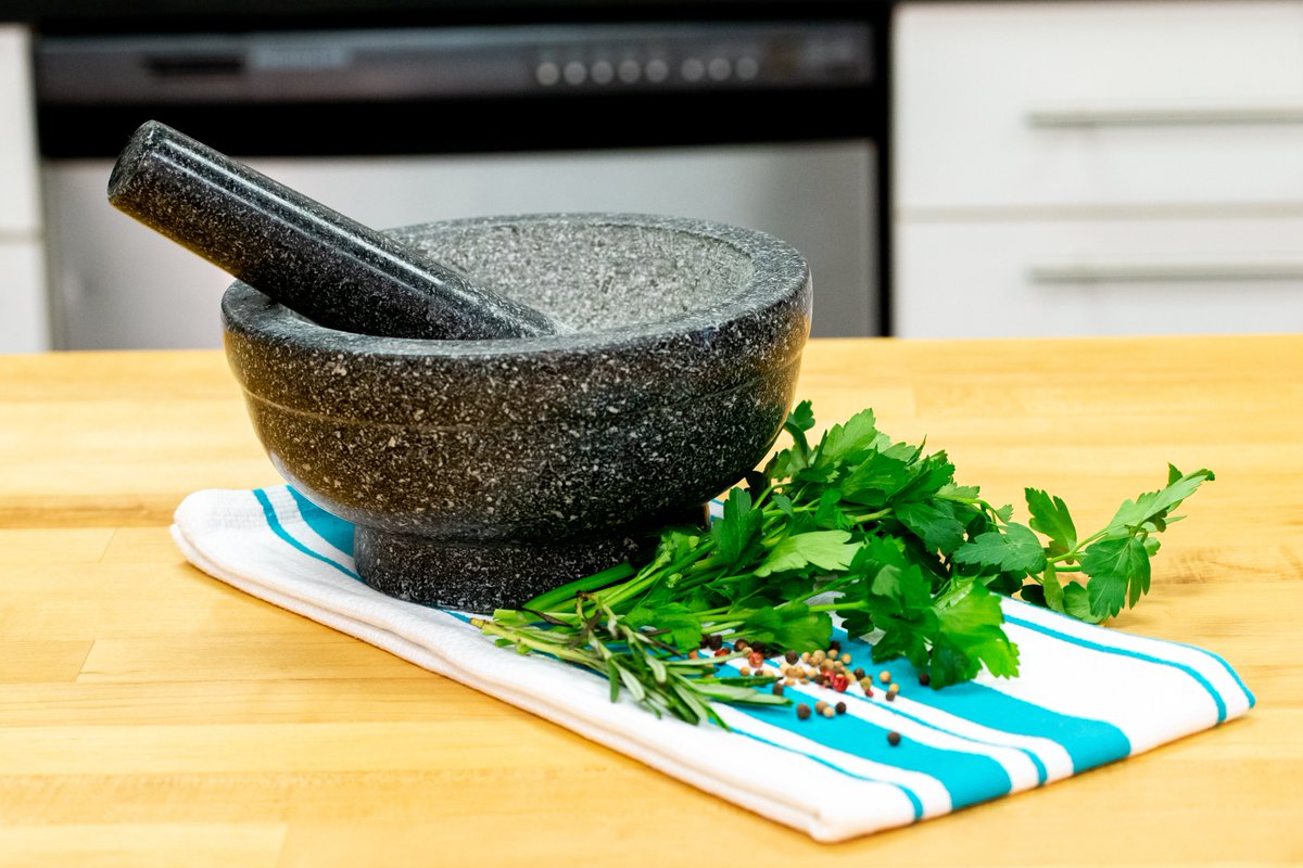 FrielingUSA's tweet photo. With #TacoTuesday, why not use the #Cilio Giant mortar &pestle for fresh #guacamole? Cut from 1 solid piece of natural, uncoated granite, and with tall walls so ingredients won't escape, this is sure to help bring the fiesta to you! #frielingusa #tacosarelife #tacotime #tacolove https://t.co/nVxl4QNTqK