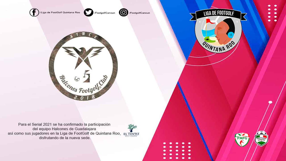 FootGolfCancun's tweet photo. En años anteriores, jugadores de #FootGolfGuadalajara nos habían acompañado, este año serán parte de la liga ¡Bienvenidos! #Halcones #Serial2021 #YaSeJuega #MásQueUnDeporte #FootGolfCancún #FootGolf https://t.co/jlKRX7Gch8
