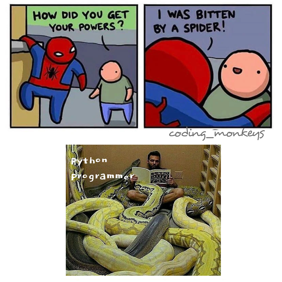 python programmer😅😂🤣

#Python #rstats #java #javascript #AWS #100DaysOfCode #ReactJS #Coding #CloudComputing #HTML #Serverless #cybersecurity #DataScientist  ⁣#Linux #Programming ⁣⁣