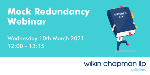 WCllpSolicitors's tweet photo. Our Mock Redundancy #webinar will look at #legal issues and considerations you need to make at each step of the process. 
We will cover:
•Key planning steps for a redundancy process
•How to conduct consultation meetings
•Dismissal meeting
Book here- https://t.co/AFumBUfPv4 https://t.co/pKXv0RSlzG