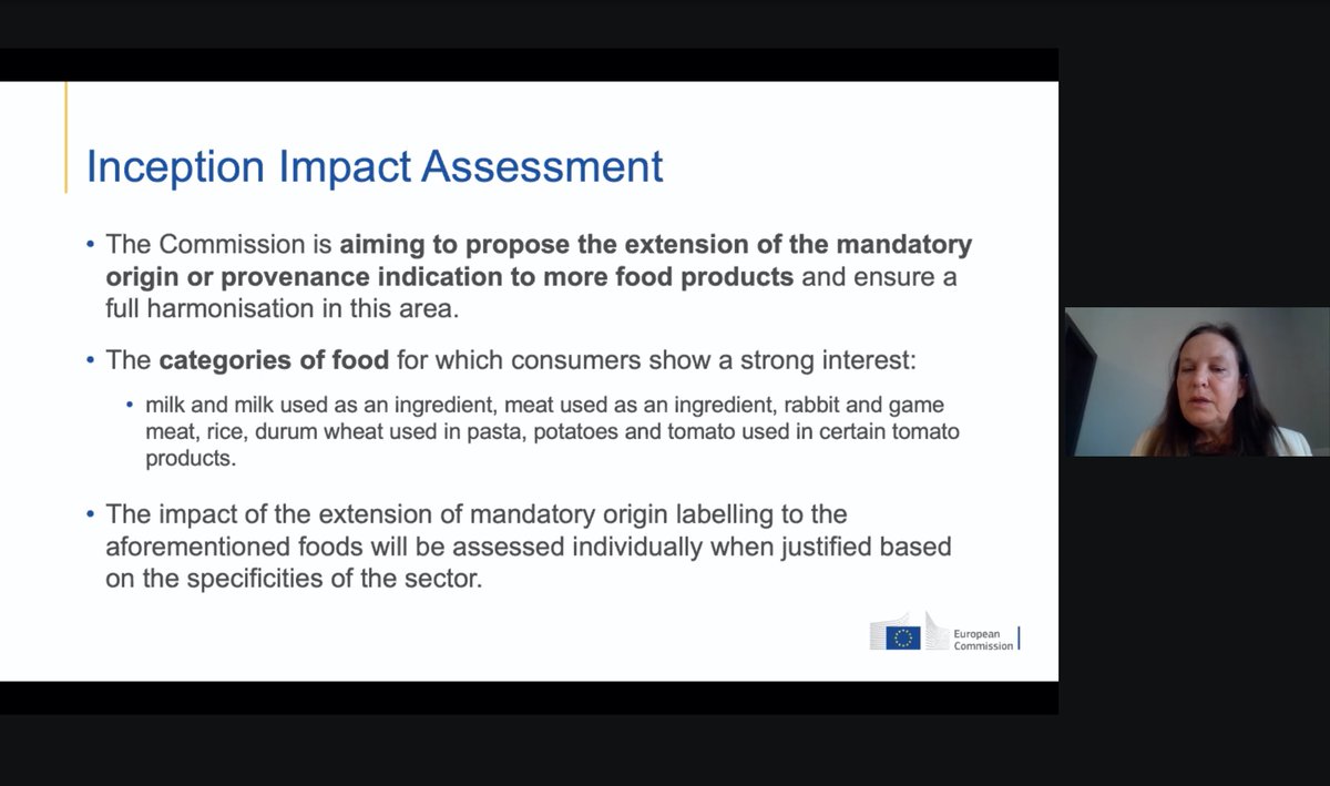 Nathalie_L_EU's tweet photo. Attending @EUFoodForum on #countryoforiginlabelling for @PFPEurope - Emphasis on necessary scientific evidence - @EU_Health will compare different policy options and their impacts for the possible extension of mandatory origin labelling to certain product categories https://t.co/xN5xNbmVzj