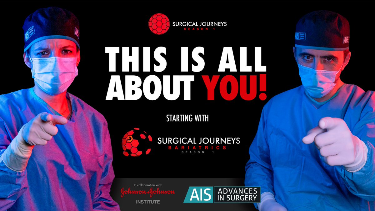 THIS IS ALL ABOUT YOU! The AIS #Bariatric Journeys in collaboration with @JNJInstitute - Season 1 will start in March, and we will be deploying online contents and special events according to your needs throughout the year! Pre-register now 🌐 aischannel.com/jnj-learning-j… #BSJ2021