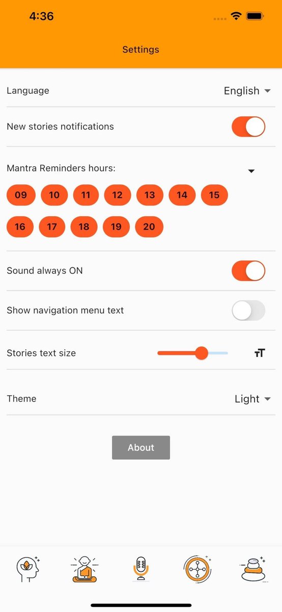 pparamai's tweet photo. It’s also possible to configure the mantra reminder hours. https://t.co/eXD3g05ejt