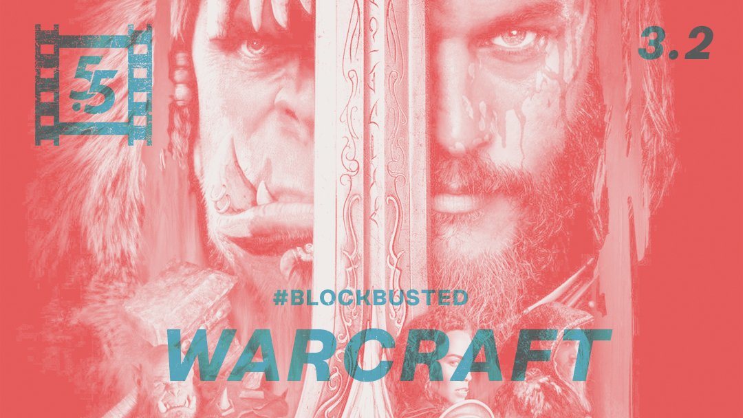 FiveFiveReview's tweet photo. Our Blockbusted theme continues this month!

We're joined by 
@Cyrub_KoC of @scrubsvs to talk, of course, about #Warcraft (2016).

For a movie with a $160m budget &amp; $400m revenue, it's STILL considered a bust.

#WorldOfWarcraft

Find out why &amp; listen here: https://t.co/W3bqB8n2Px https://t.co/h6uzesx5ja