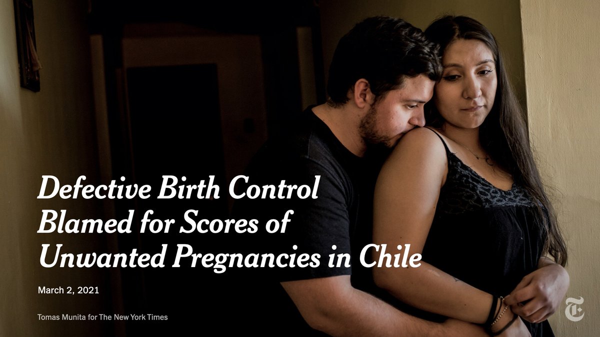 nytimes's tweet photo. Reproductive rights groups have criticized the government for failing to assertively warn women about the flawed packs.

“We’ve never seen such a systemic failure, that lasted as long as the case in Chile, with such severe consequences,” one activist said.
https://t.co/ZGl32Spn7k https://t.co/DbIGt2wEfc