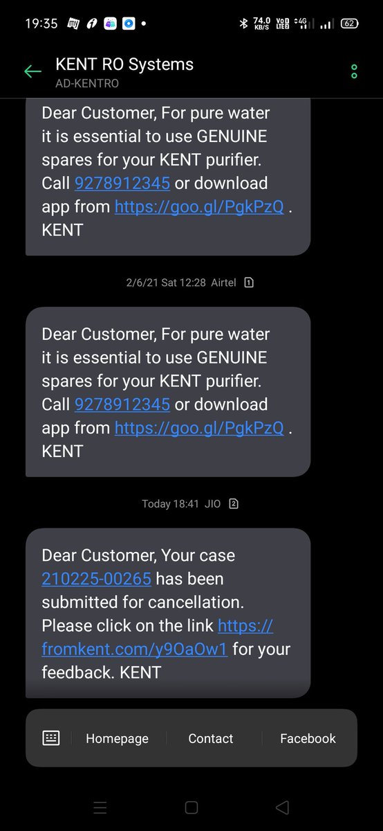 ADinamani's tweet photo. @KentROSystems my service request is not attended and your are processing for closing why? https://t.co/CpfOZ2BnGH