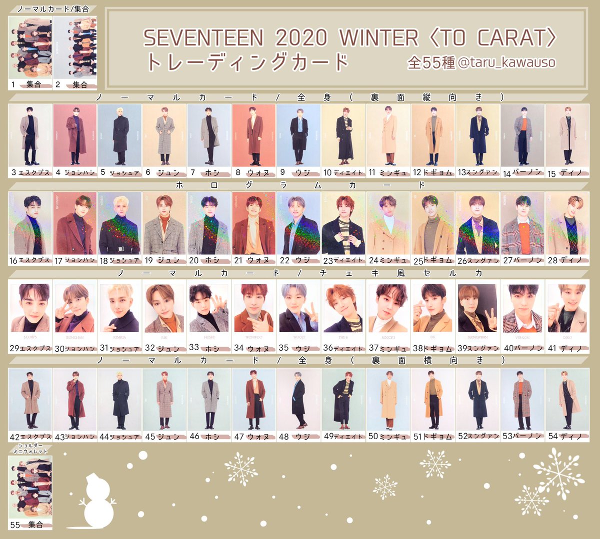 036】SEVENTEEN 2020 WINTER 031 ジョシュア セルカ-www