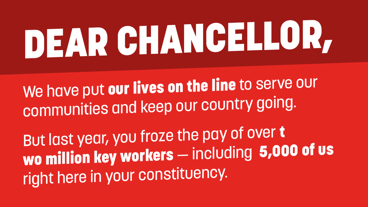MegaphoneUK's tweet photo. Applause isn’t enough. Key workers need secure jobs and a wage they can live on.
 
Read our open letter to the @RishiSunak in the @yorkshirepost today. 👇
 
It’s time for the Chancellor to deliver a #KeyWorkerPayRise in tomorrow’s #Budget2021. https://t.co/S2Sr1KHSG0