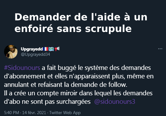 KarimLaChance's tweet photo. Comment avoir des abos rapidement et sans rien faire
#EhMaisCest https://t.co/mbGufnf9N7