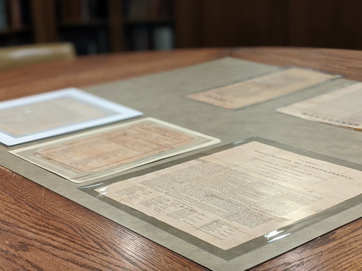 UTArlington's tweet photo. March 2, 1836 the people of Texas officially declared their independence from Mexico to establish the Republic of Texas.  
 
@spcouta has an original 1836 printed Texas Declaration of Independence - 1 of the most important documents in TX history. 
 
Happy #TexasIndependenceDay! https://t.co/Z4z1OqtHXQ
