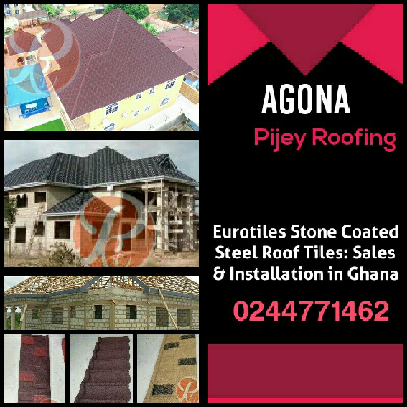 eLawrenceGh's tweet photo. Roofing In Agona, Ashanti With Stone Coated Roofing Sheet

#building a house in #Agona? We have top quality Eurotiles Stone Coated Steel Roof Tiles to affordably make your new house one of the palatial homes in #Ghana. *No rusting, *No fading, *Classy!
+233244771462, 0207484595. https://t.co/UawFyW0AhG