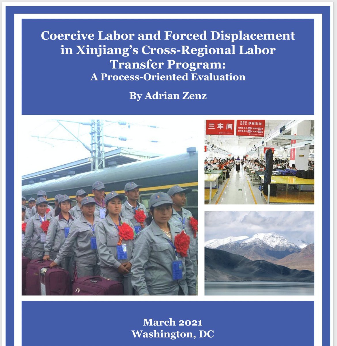 adrianzenz's tweet photo. BREAKING: labor transfers of Uyghurs throughout China are designed to "assimilate" &amp; "reduce population density" says a since-deleted authoritative Chinese research report. Many Uyghurs are in camps &amp; those in factories are under police guard. My report:/1
https://t.co/ZC6b93hxf3 https://t.co/ripOJLyfH3
